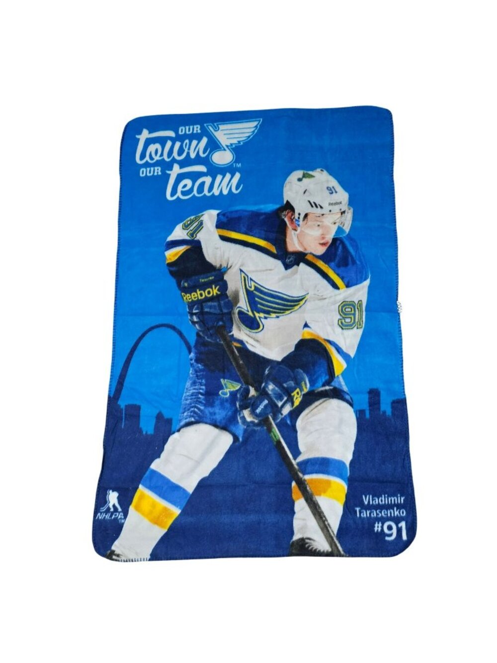 St. Louis Blues Vladimir Tarasenko #91 NHLPA Fleece Blanket 38"x60" SGA